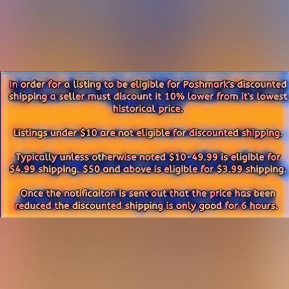 COPY - Posh has discounted shipping on anything ⬇️%10 or more for 6hours after … - Picture 4 of 5